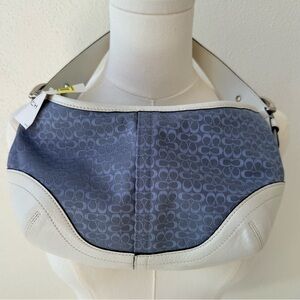 RARE UNICORN! NWT! Vintage Y2K Coach 6351 Sig. Jacquard Mini Hobo Bag NWT 2003